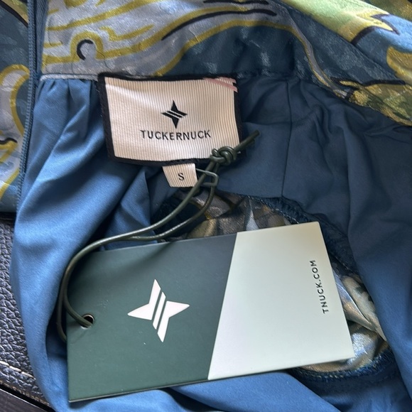 TUCKERNUCK Deco Floral Satin Faven Dress Green Deco Floral Midi Satin Sz S NEW - Picture 11 of 13